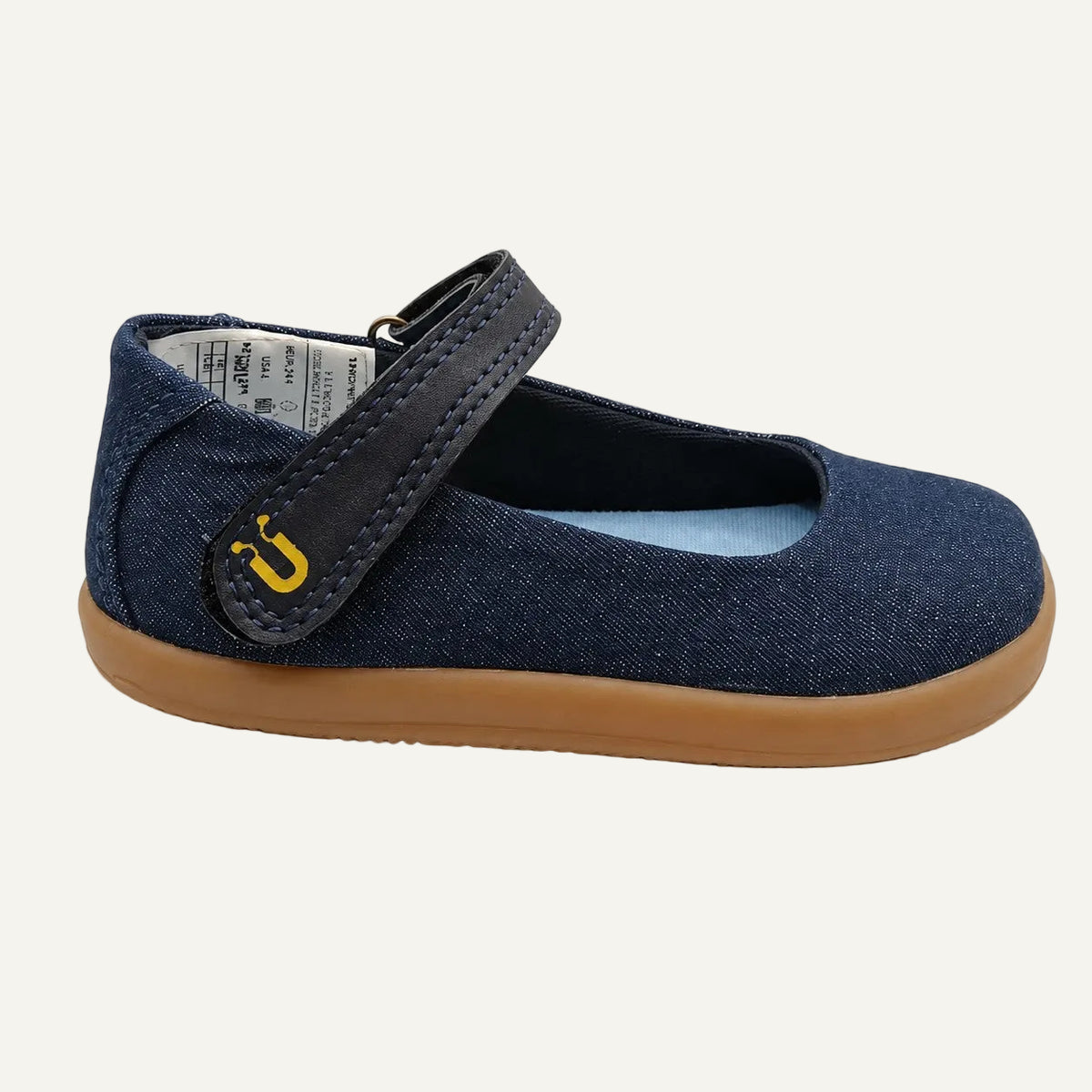 Baleta Barefoot BLUMB SOFT para niña en color índigo, vista lateral