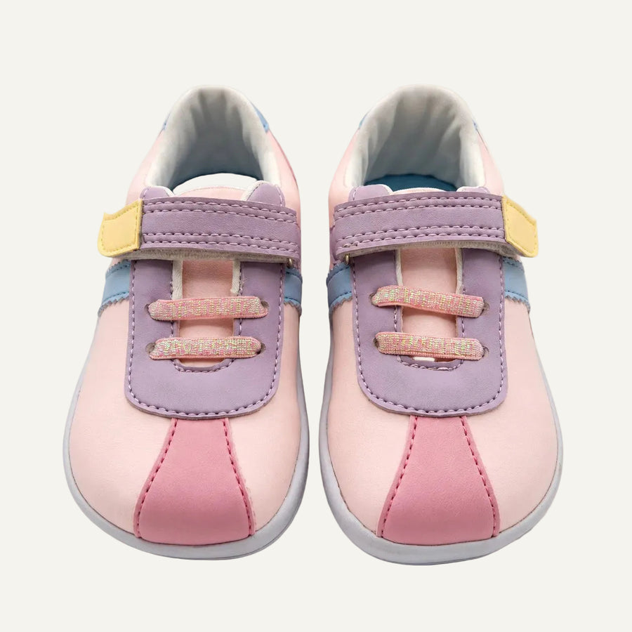 Zapato Barefoot BLUMB VYBE para niña en color rosa, vista frontal